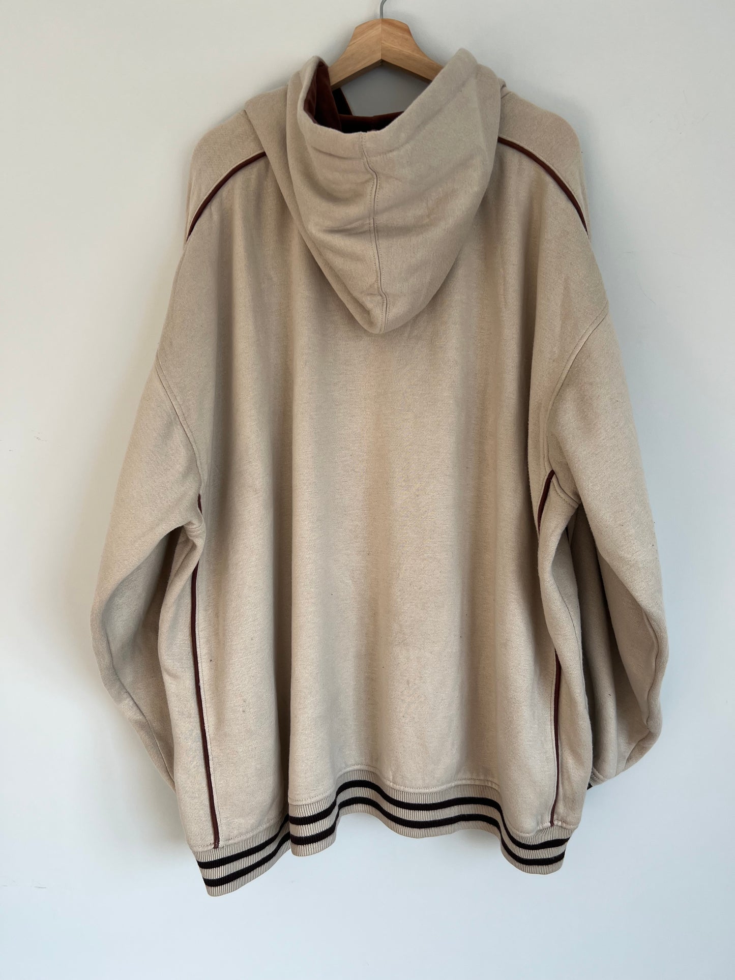 (XXL) Y2K SouthPole Cream/Brown Hoodie