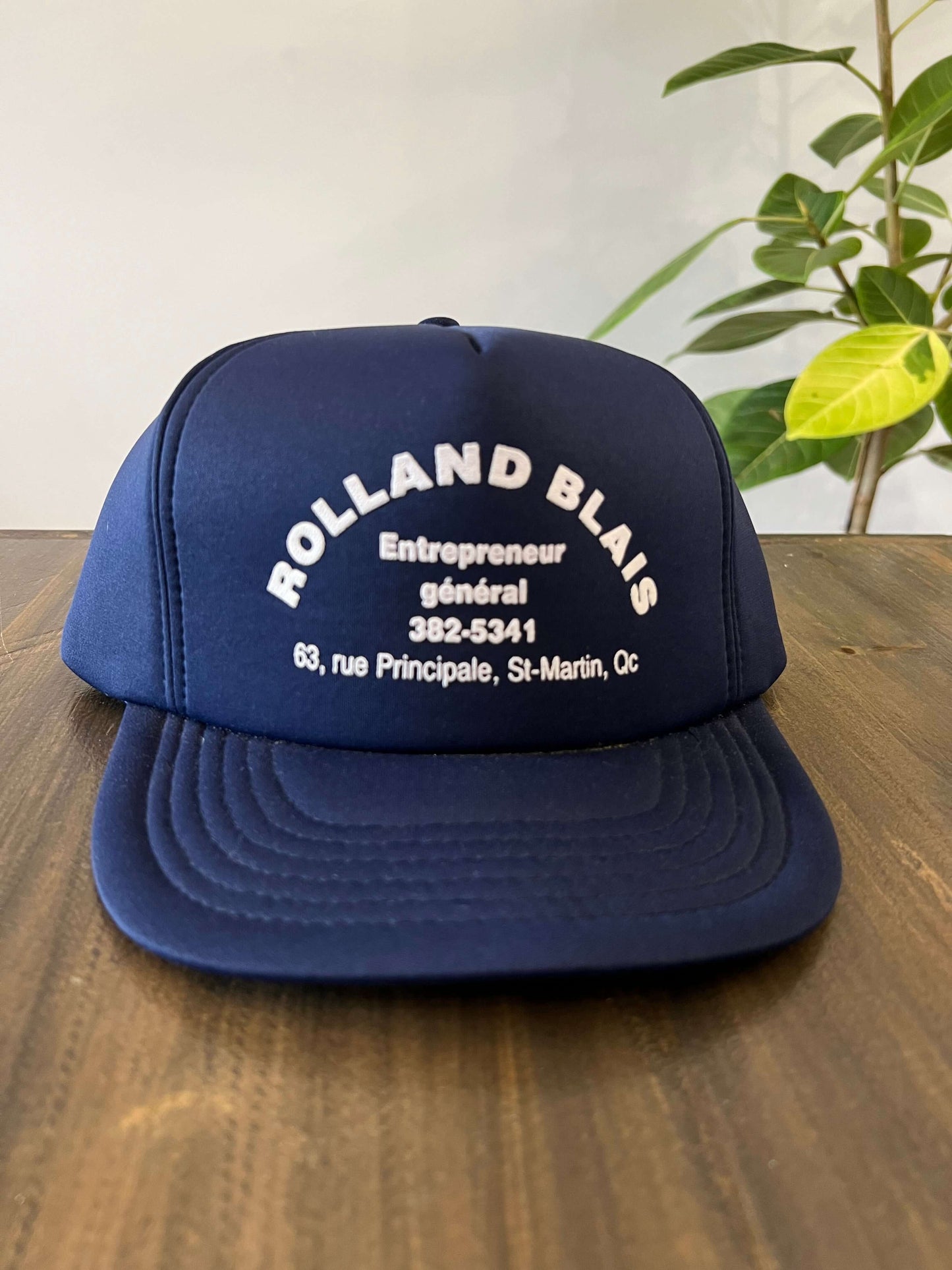 (O/S) 90s Navy Trucker Hat