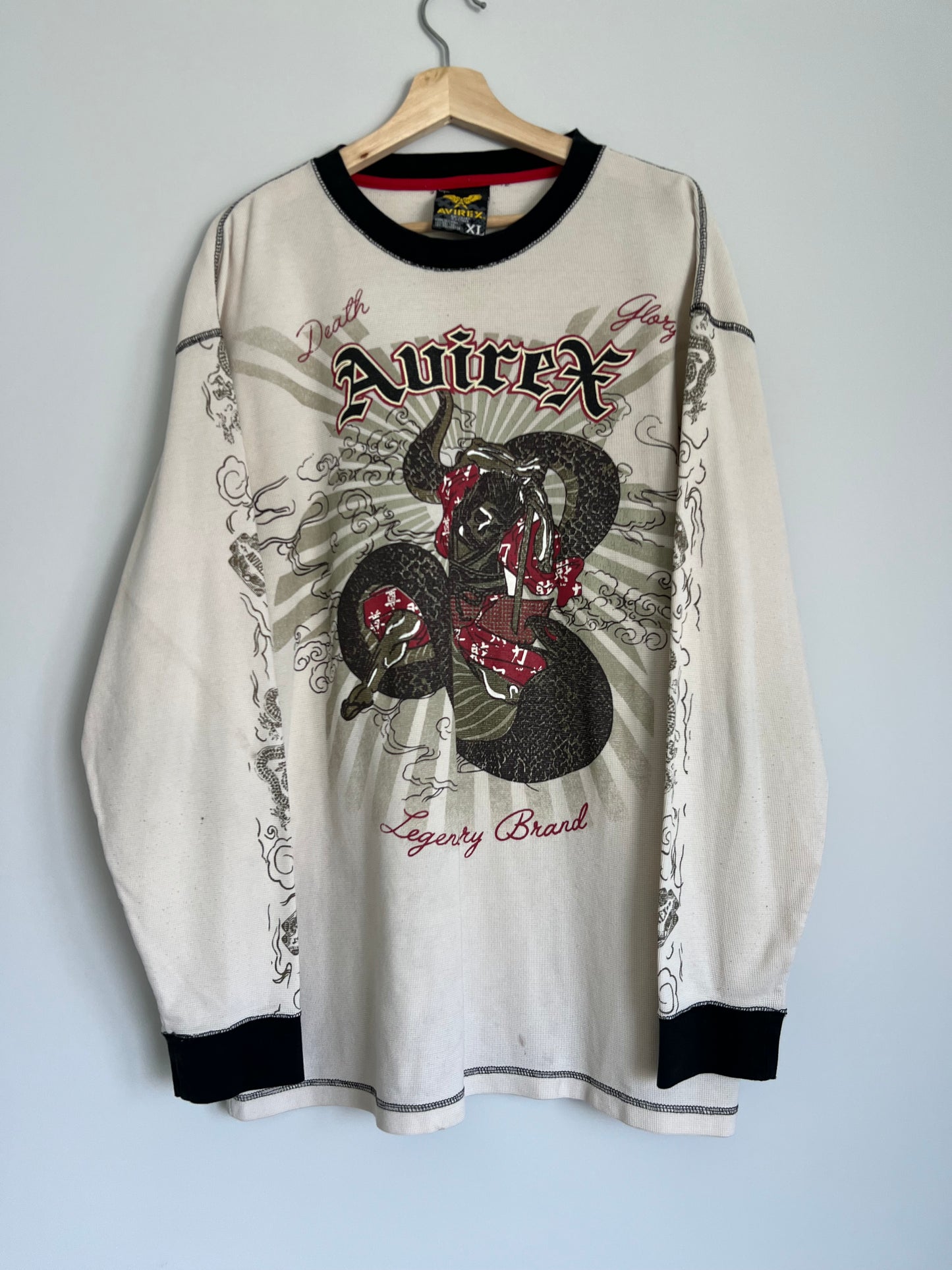 (XL) Y2K Avirex Thermal Longsleeve