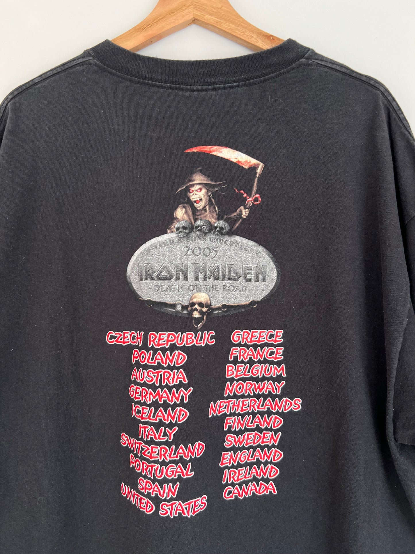 (XXL) 2005 Iron Maiden Death On The Road T-Shirt