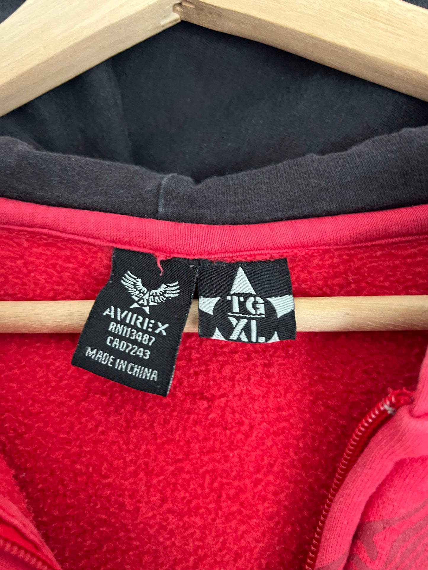 (XL) Y2K Avirex Zip-Up Hoodie