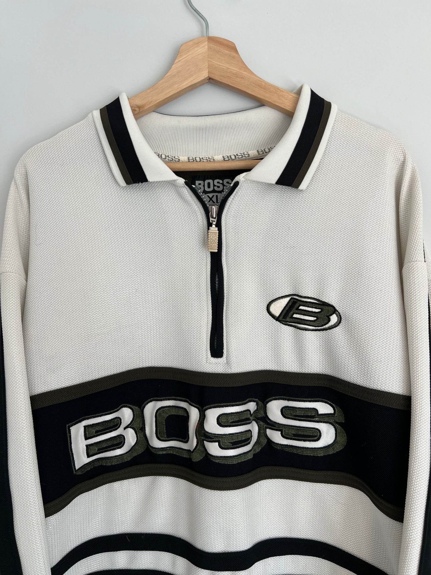(XL) Y2K Boss Longsleeve 1/4 zip-up