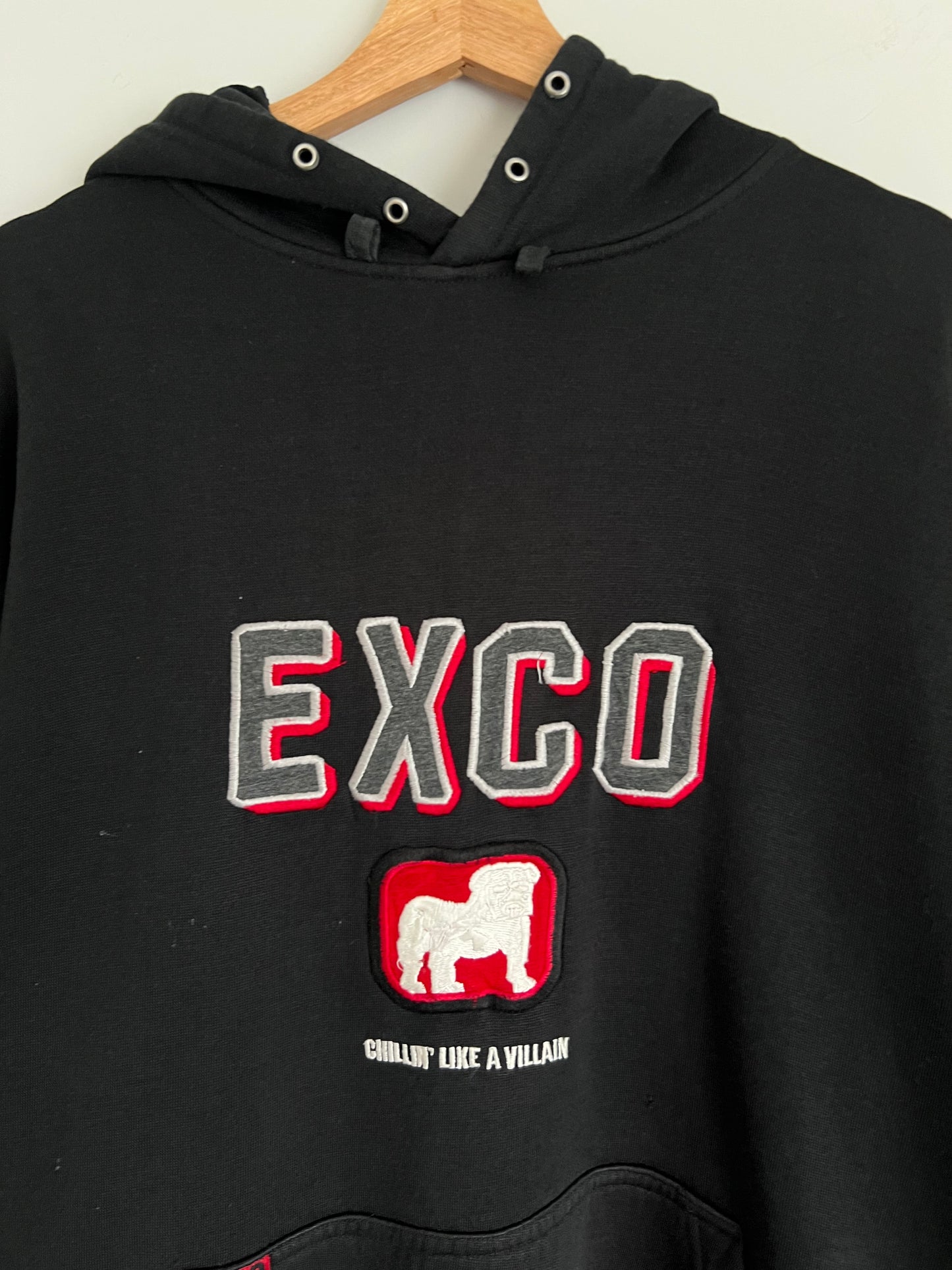 (L) Y2K Exco Black Hoodie