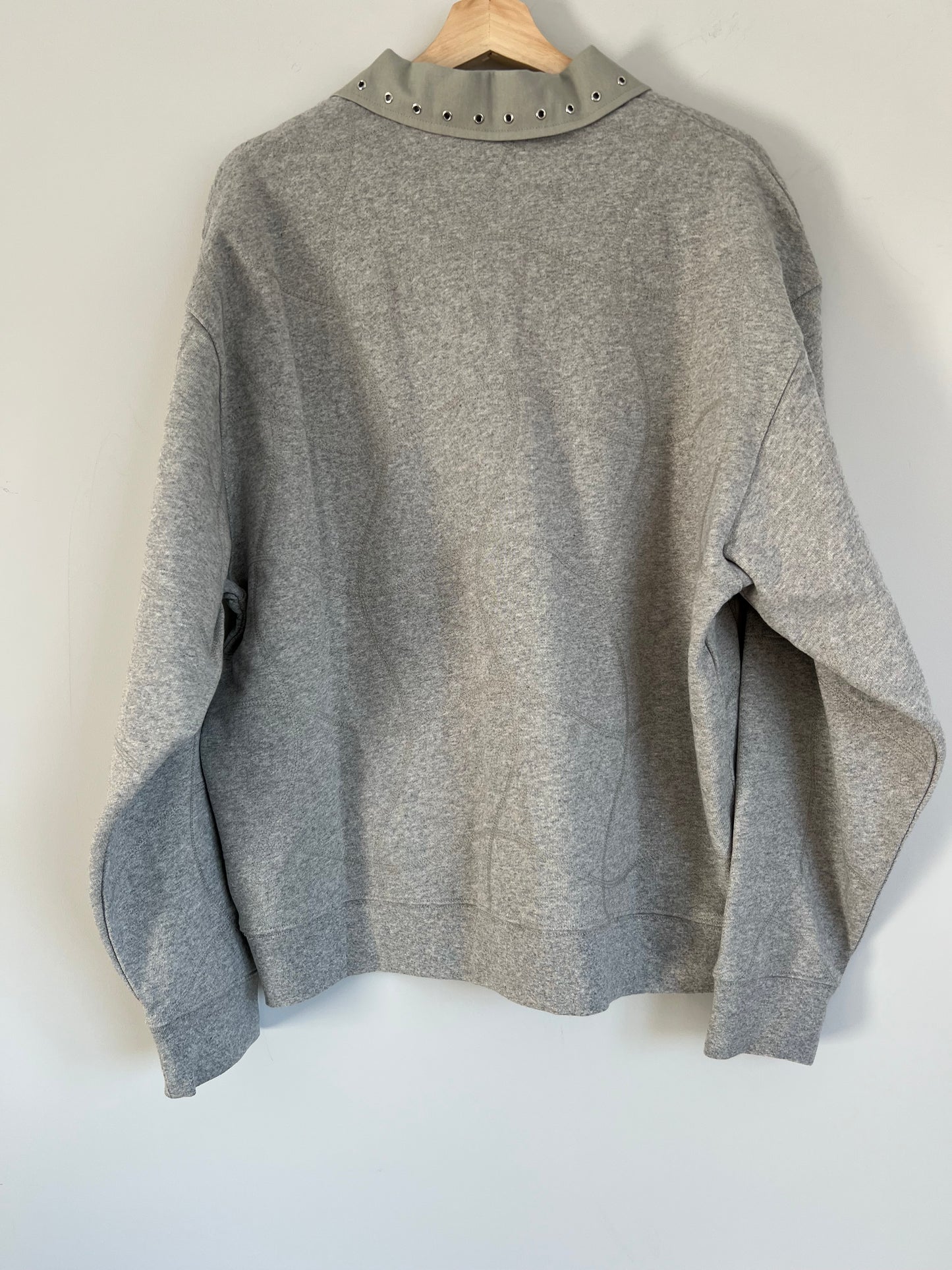(L) Dime Grey Rugby Sweatshirt