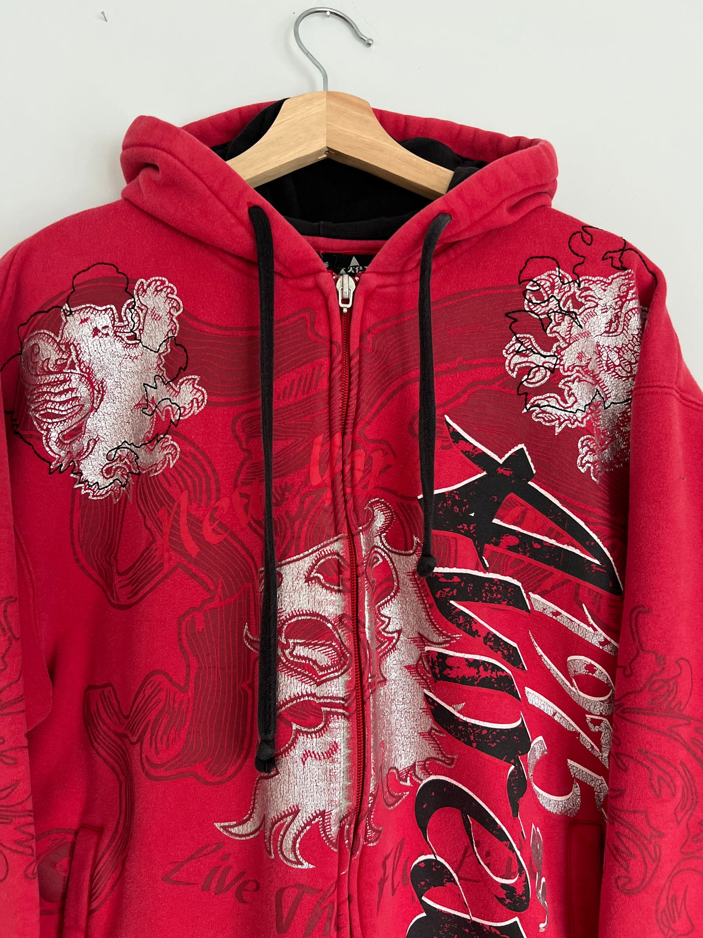 (XL) Y2K Avirex Zip-Up Hoodie