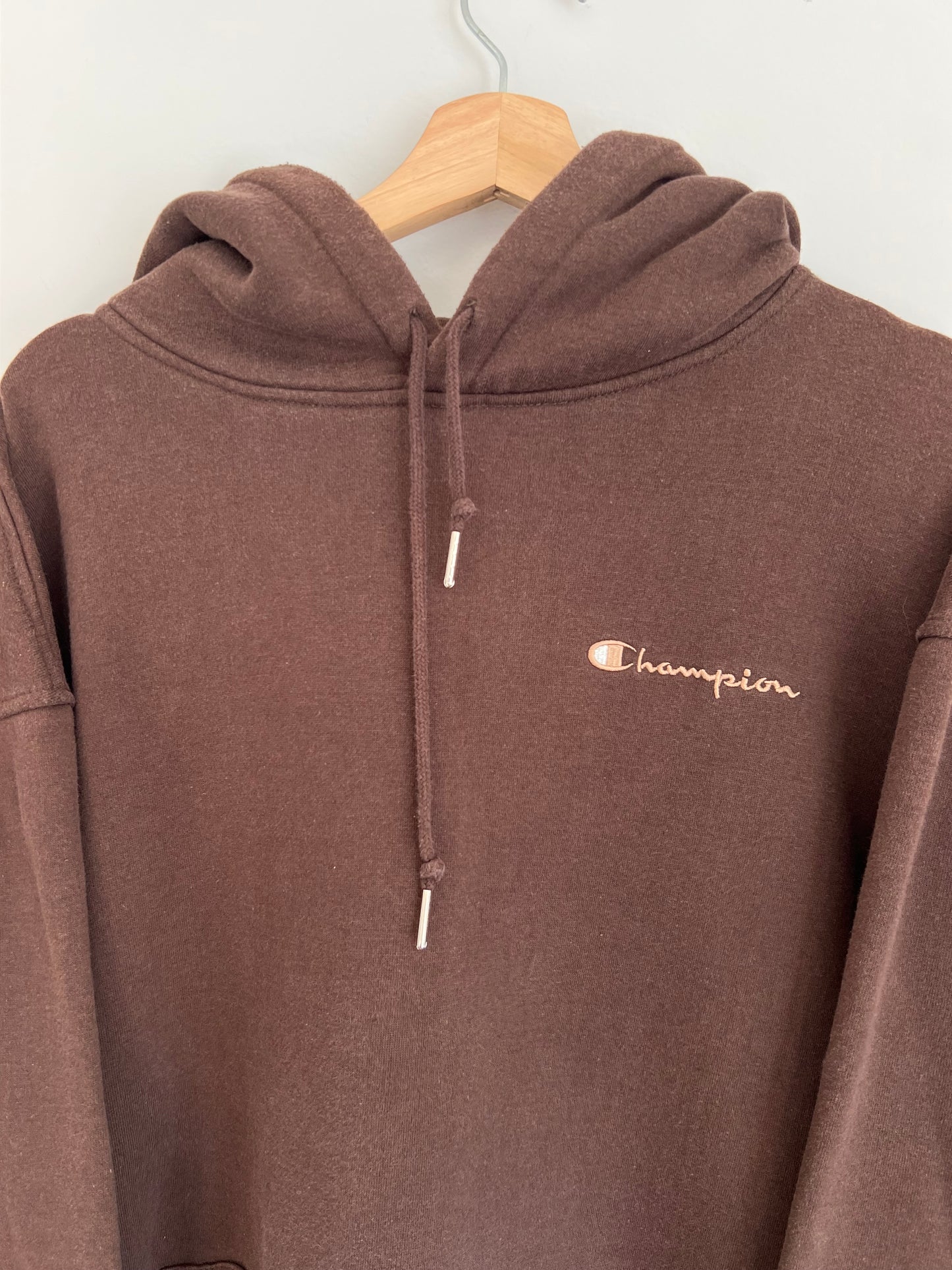 (L) Vintage Brown Champion Hoodie