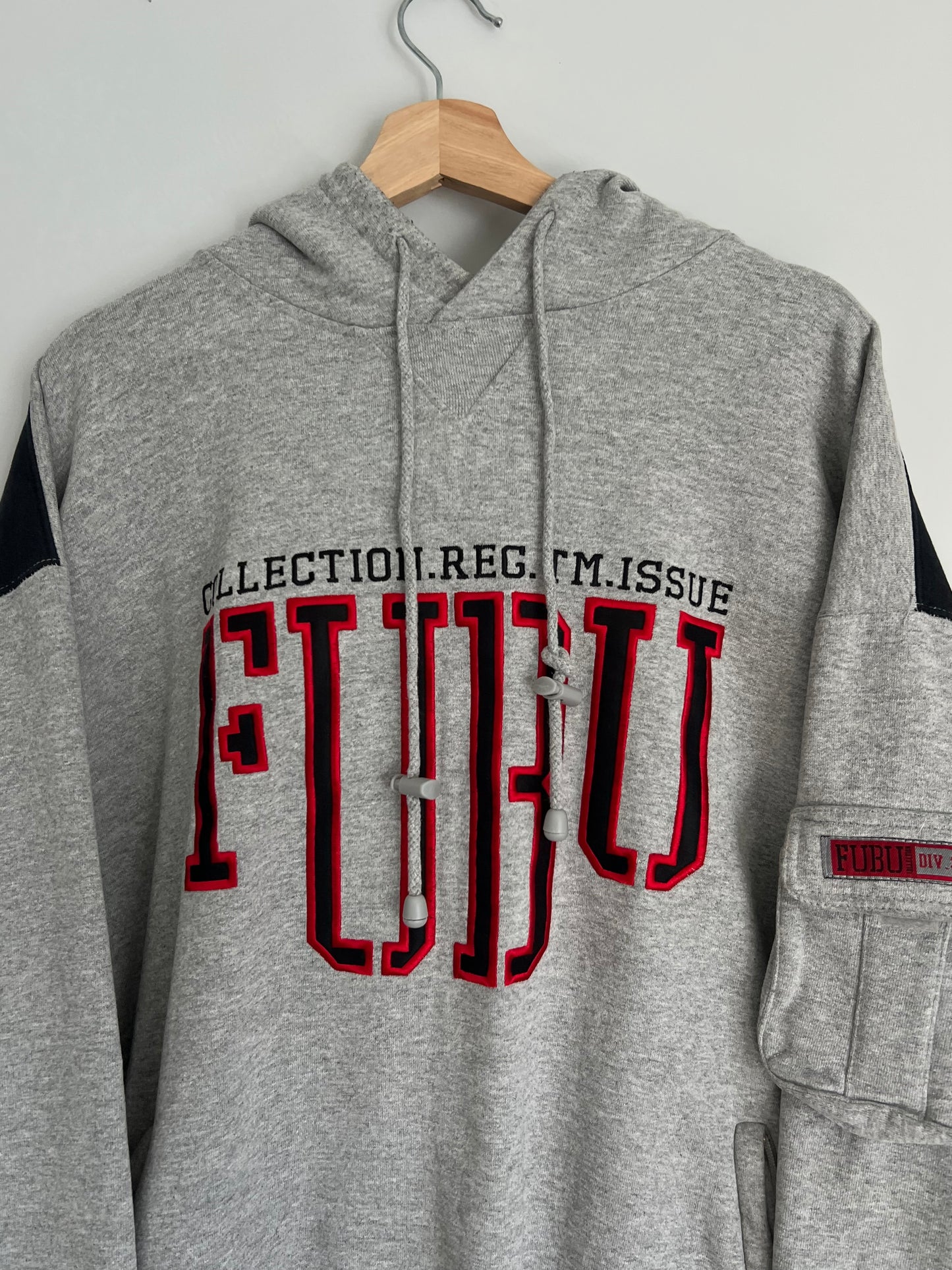 (XL) Y2K Fubu Big Spellout Hoodie