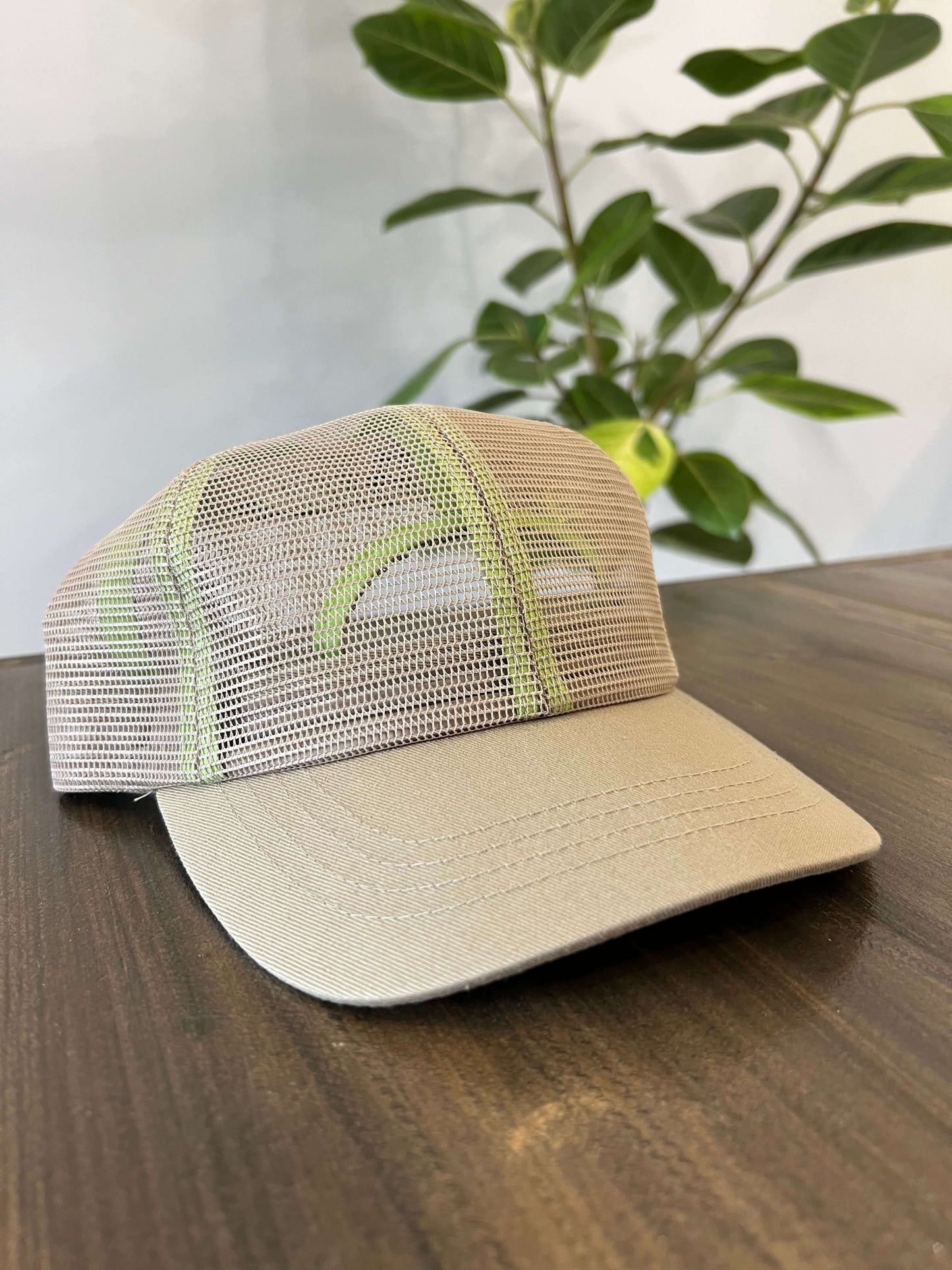 (O/S) Dime Beige Mesh Hat
