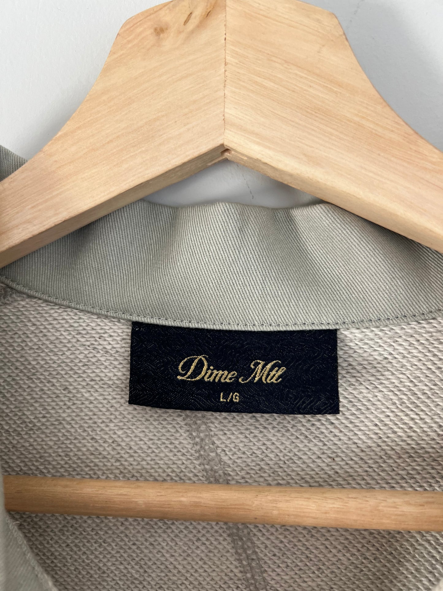 (L) Dime Grey Rugby Sweatshirt