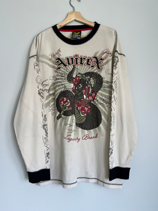 (XL) Y2K Avirex Thermal Longsleeve