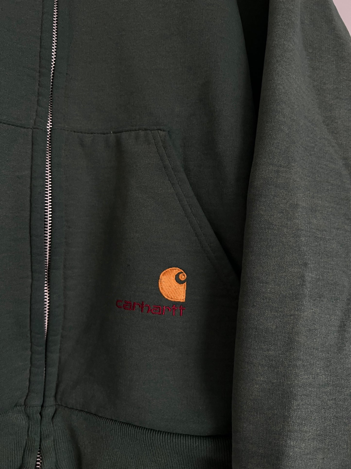 (M) Vintage Carhartt Heavyweight Zip-Up Hoodie