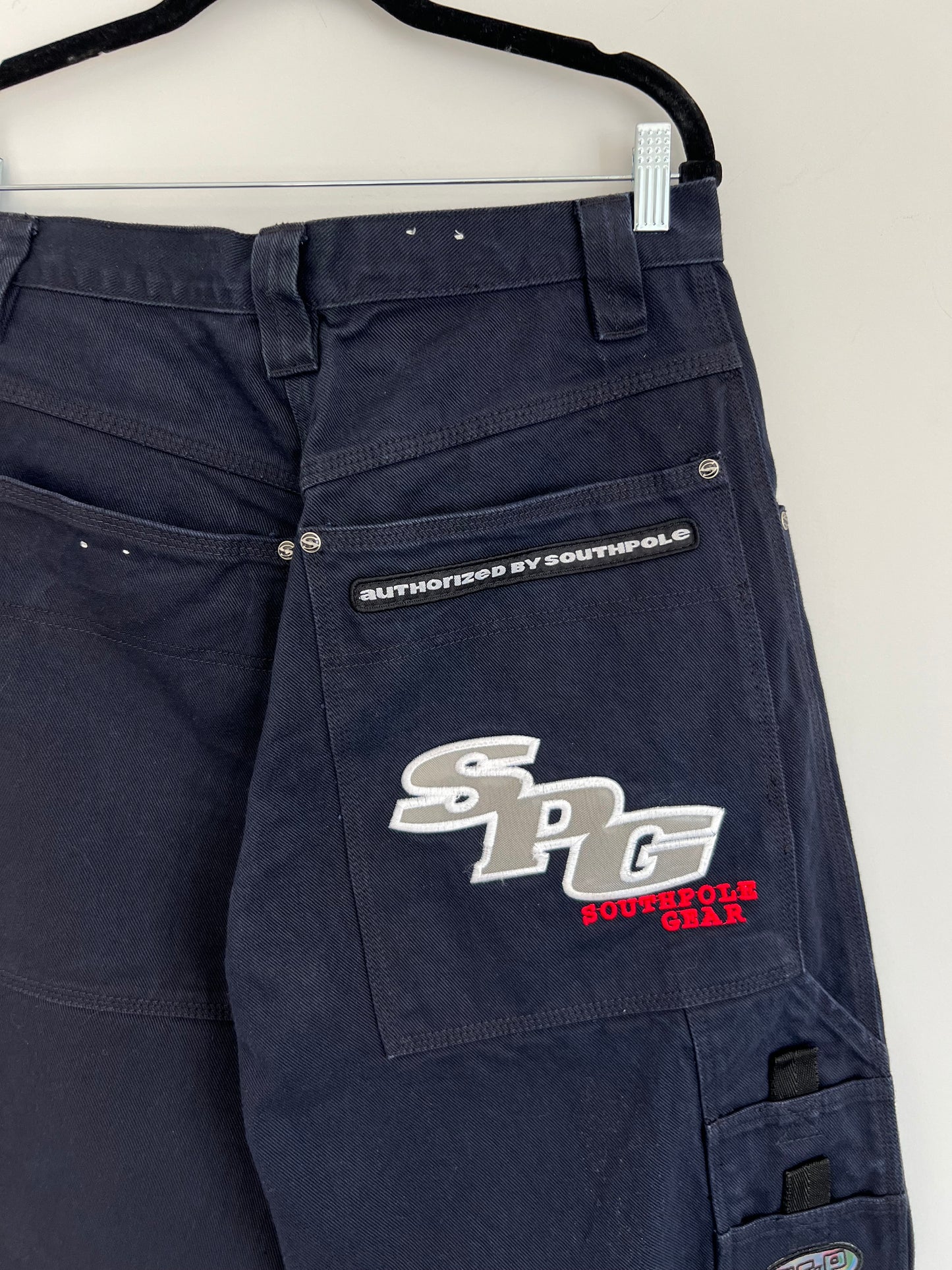 (30) Y2K SouthPole Navy Baggy Jorts