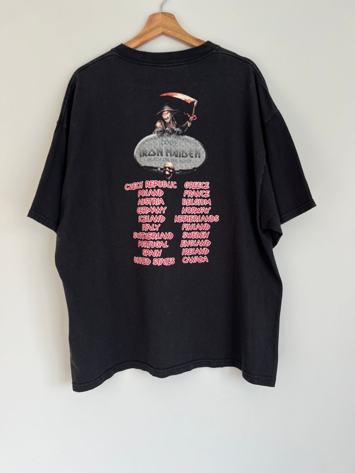 (XXL) 2005 Iron Maiden Death On The Road T-Shirt