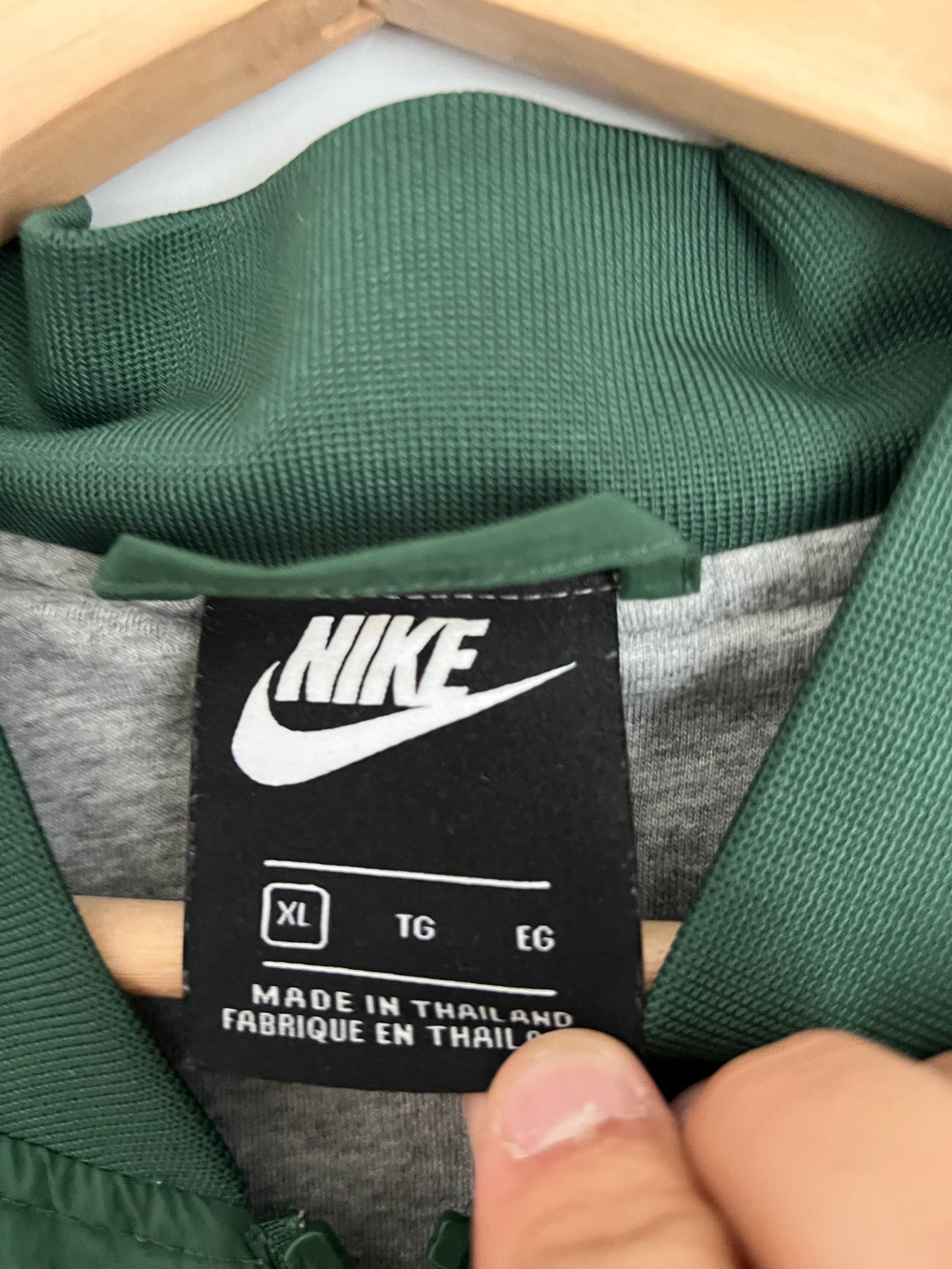 (XL) Y2K Nike Forest Green Windbreaker