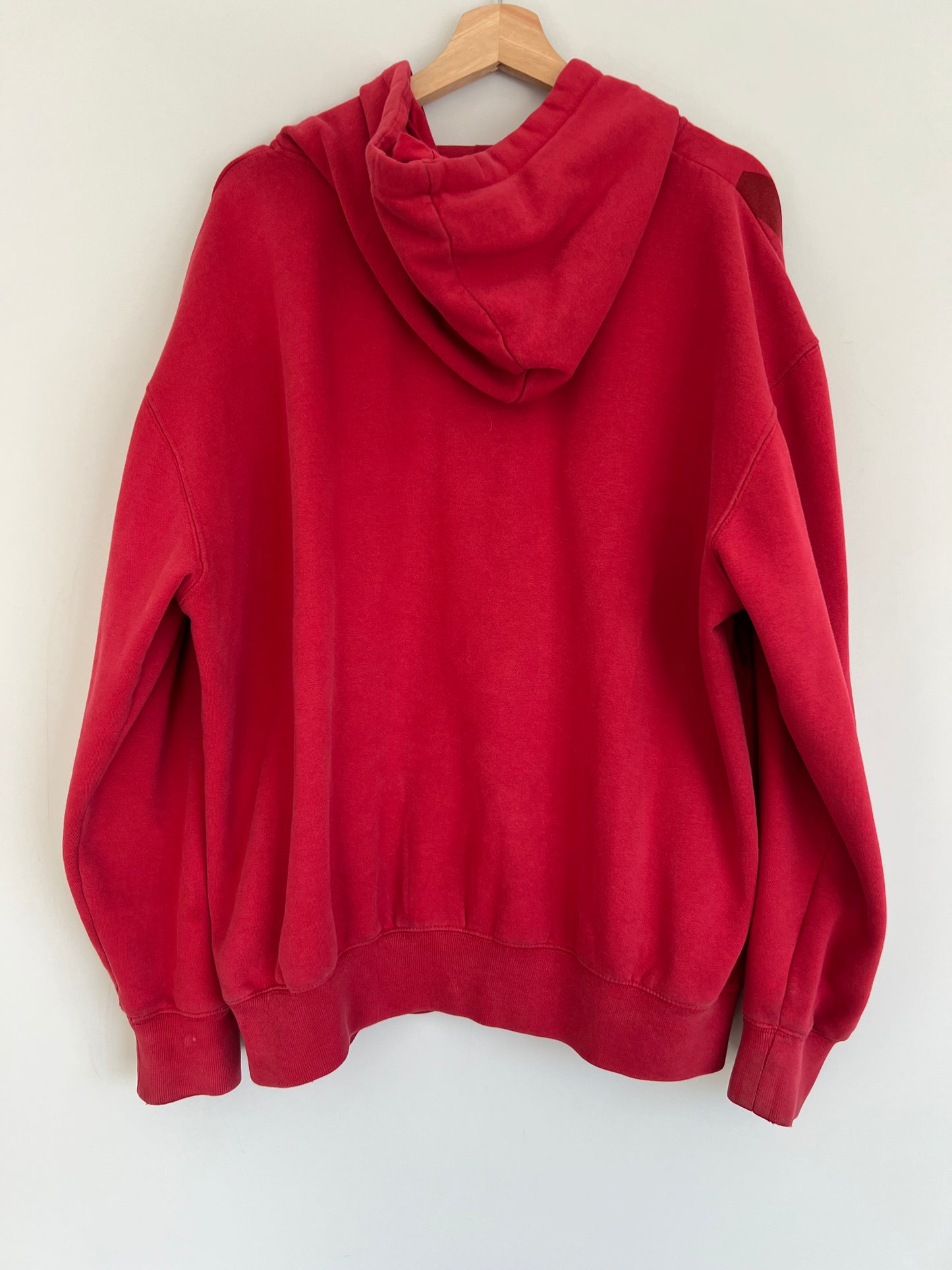 (XL) Y2K Avirex Red Zip-Up Hoodie