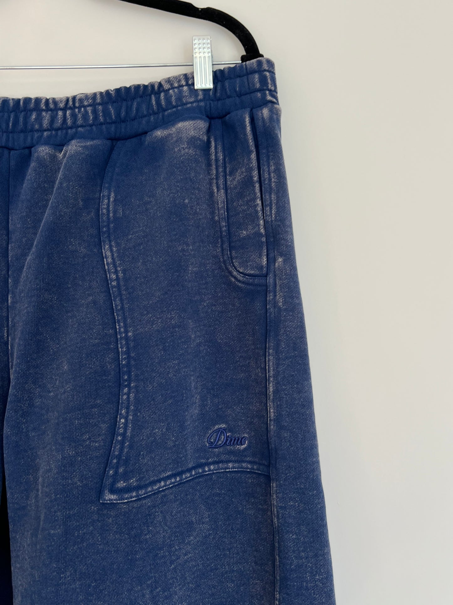 (L) Dime Navy Washed Shorts