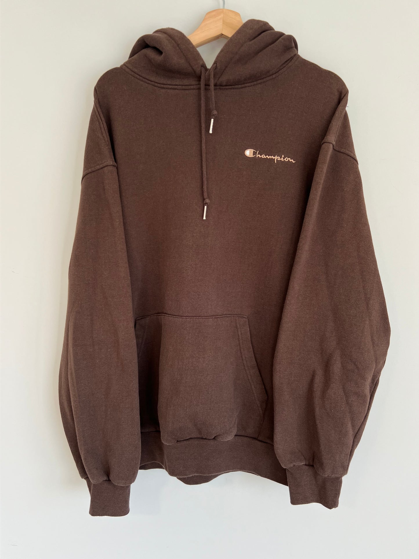 (L) Vintage Brown Champion Hoodie
