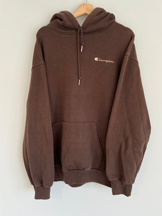 (L) Vintage Brown Champion Hoodie