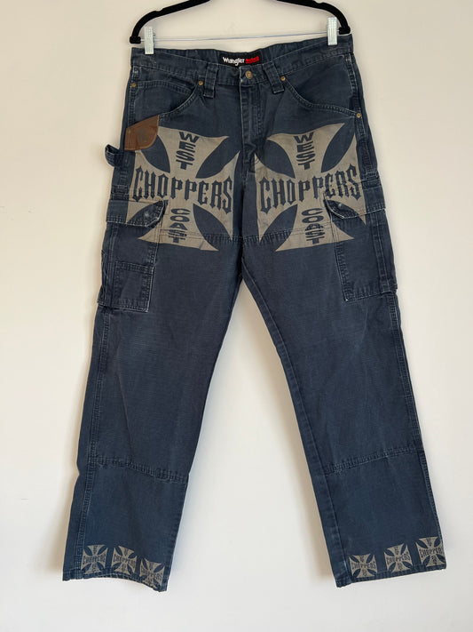 (34x32) Vintage Wrangler Custom Choppers Pants