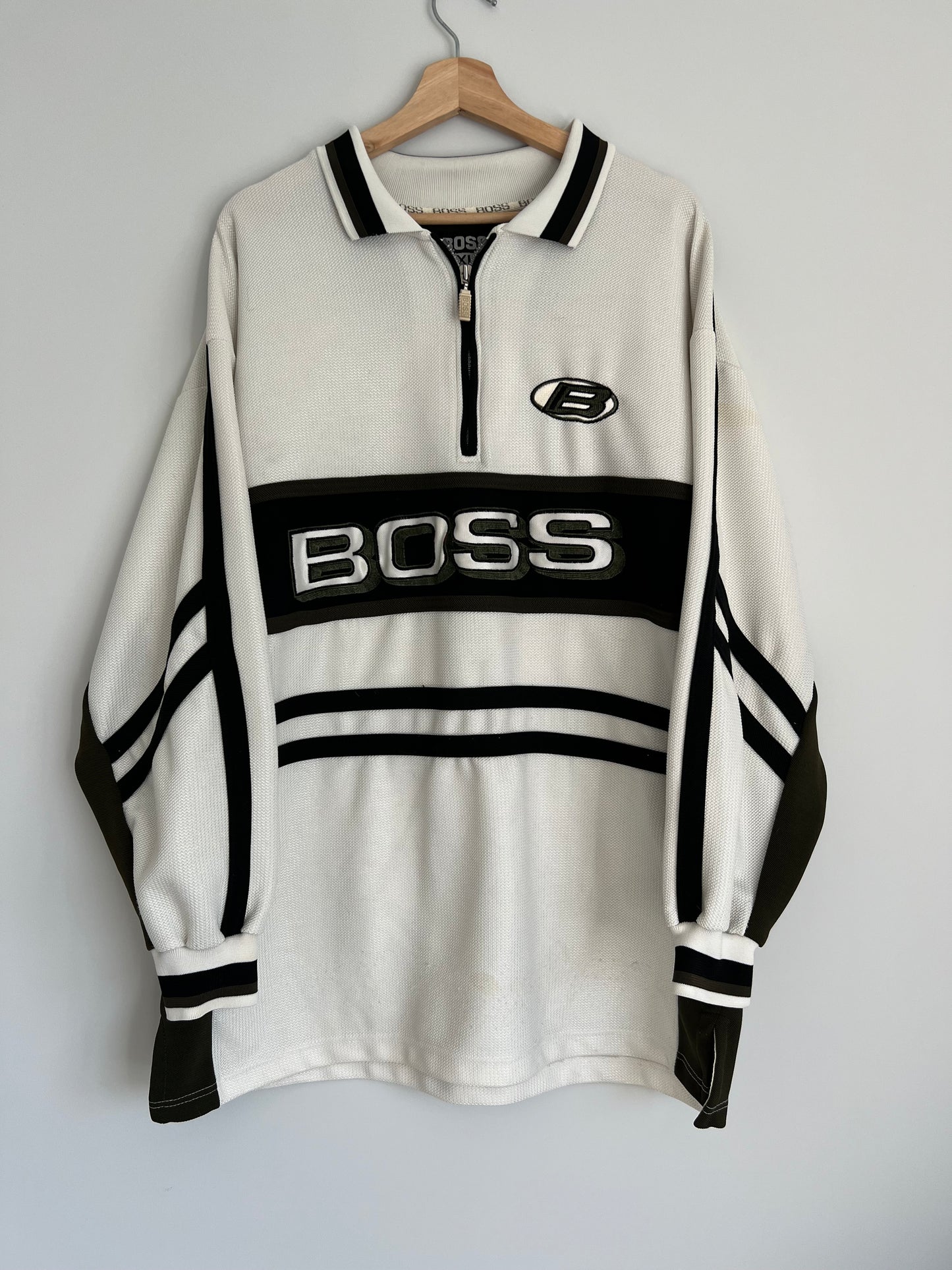 (XL) Y2K Boss Longsleeve 1/4 zip-up