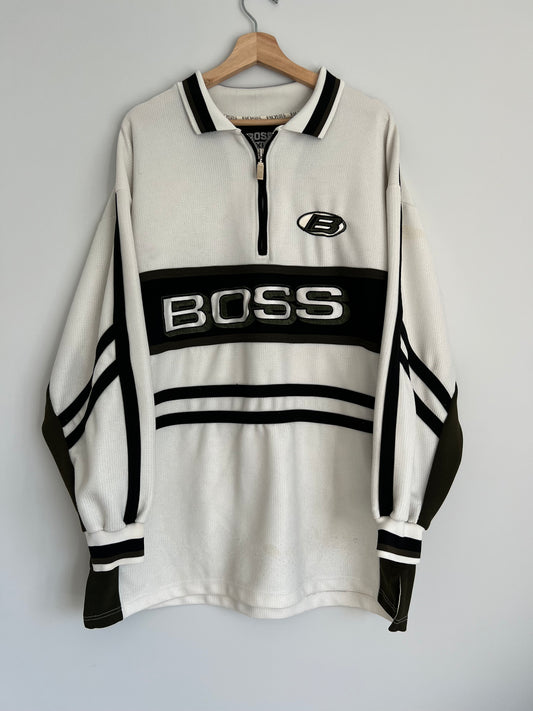 (XL) Y2K Boss Longsleeve 1/4 zip-up