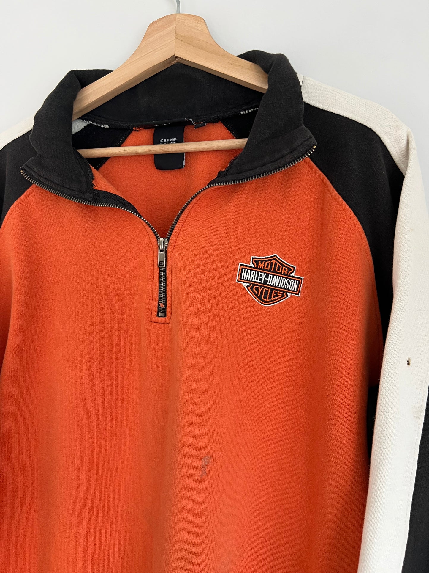(L) Vintage Harley Davidson 1/4 Zip-Up