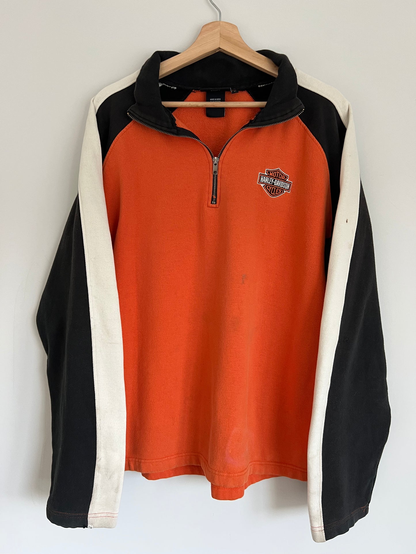 (L) Vintage Harley Davidson 1/4 Zip-Up