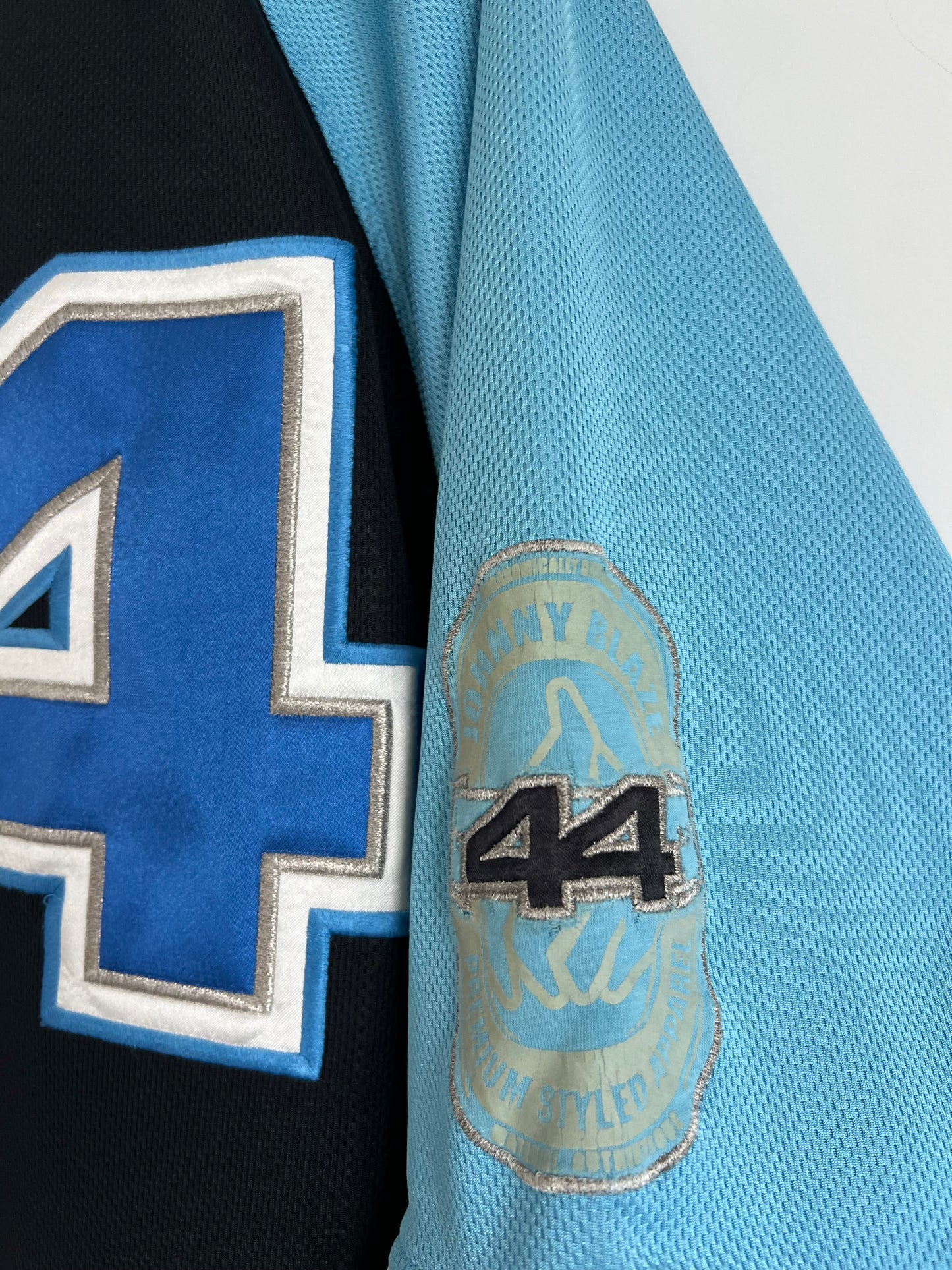 (XL) Y2K Johnny Blaze Blue Jersey
