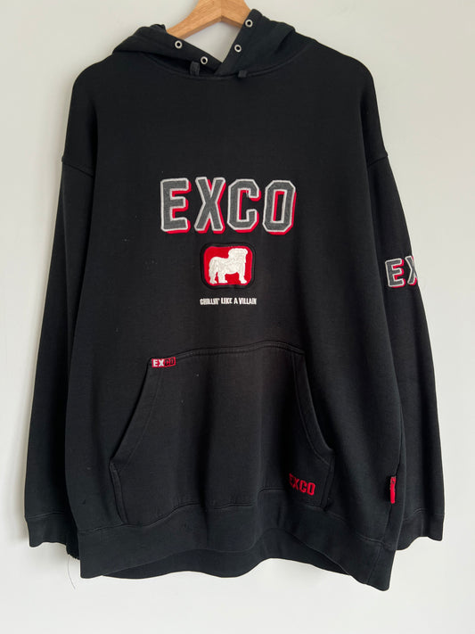 (L) Y2K Exco Black Hoodie