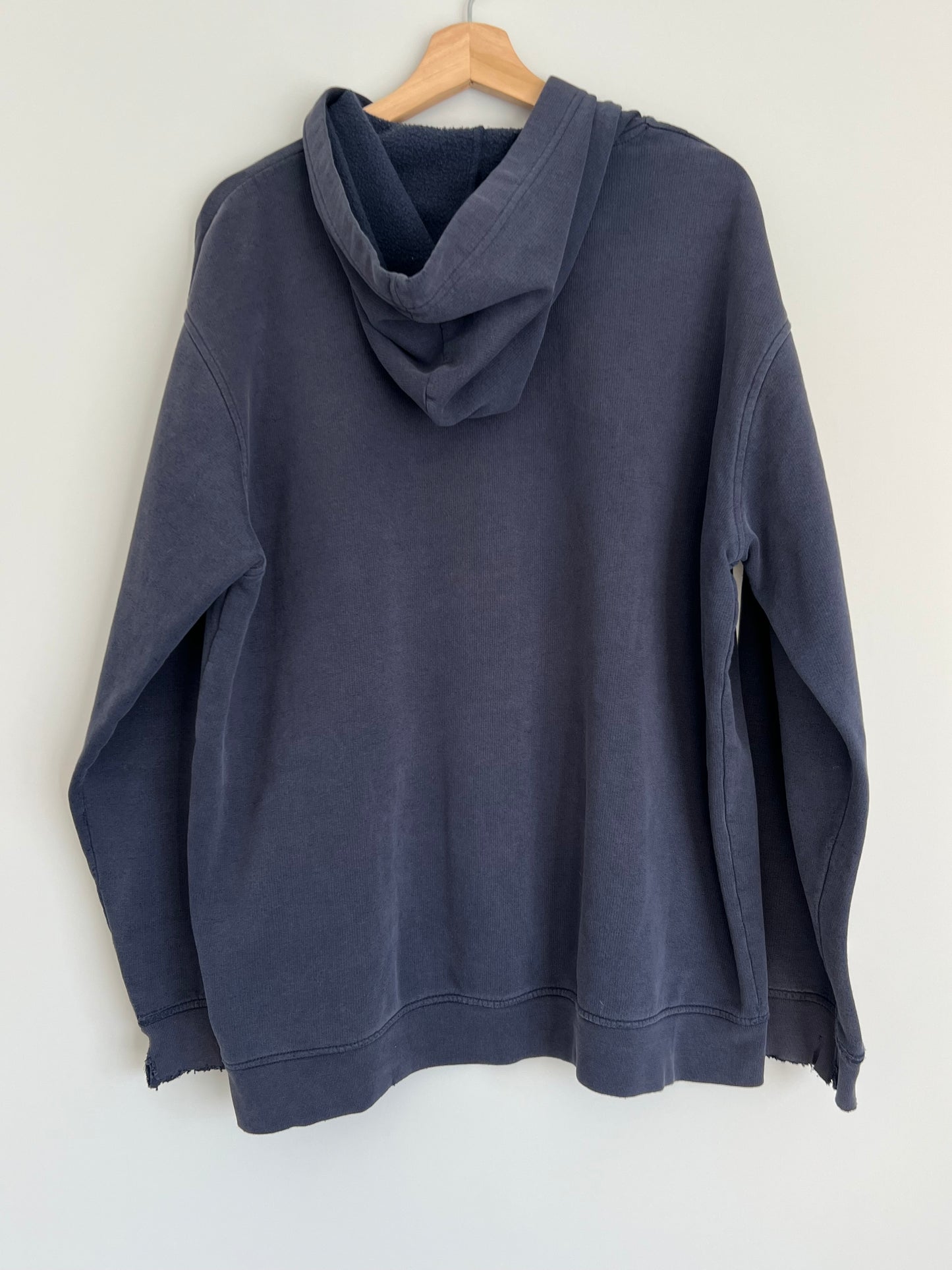 (XL) Y2K Nike Spellout Navy Hoodie