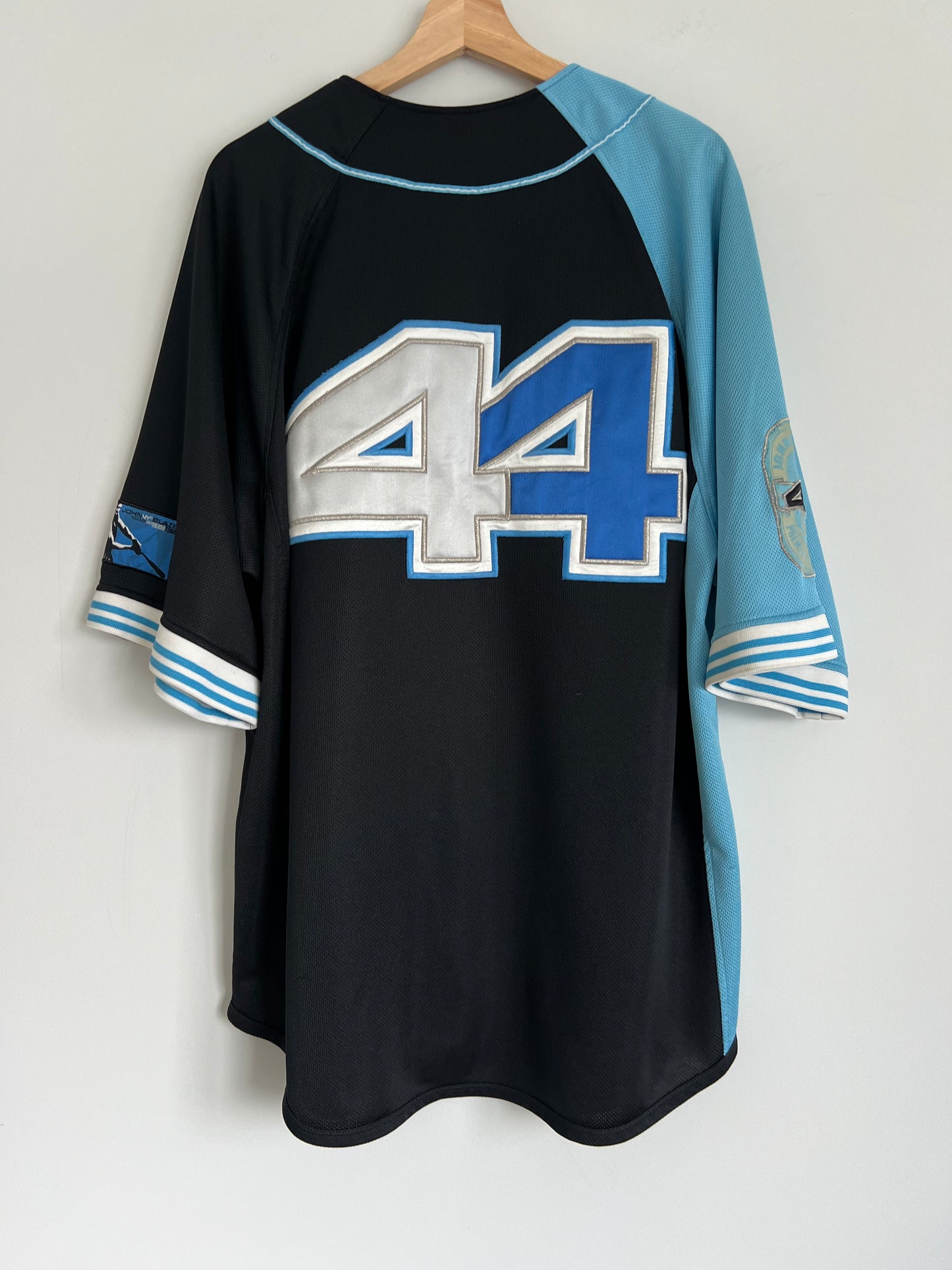 (XL) Y2K Johnny Blaze Blue Jersey